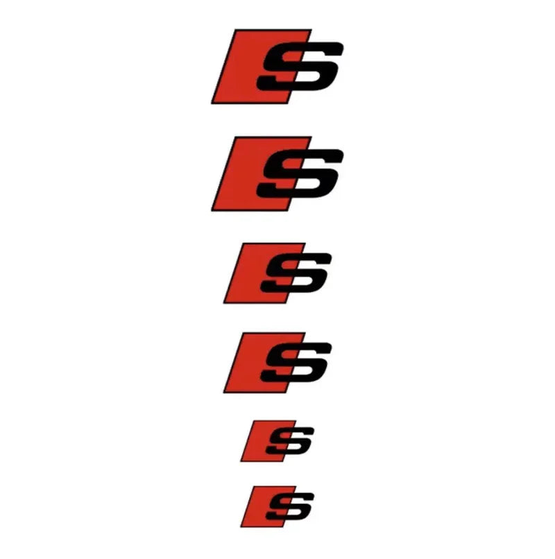 Car Brake Caliper Sticker Heat Resistant Decals Auto Accessories For Audi sline A4 B7 B8 B9 A3 8P 8V 8L A5 A6 C6 C5 C7 4F A1 A7
