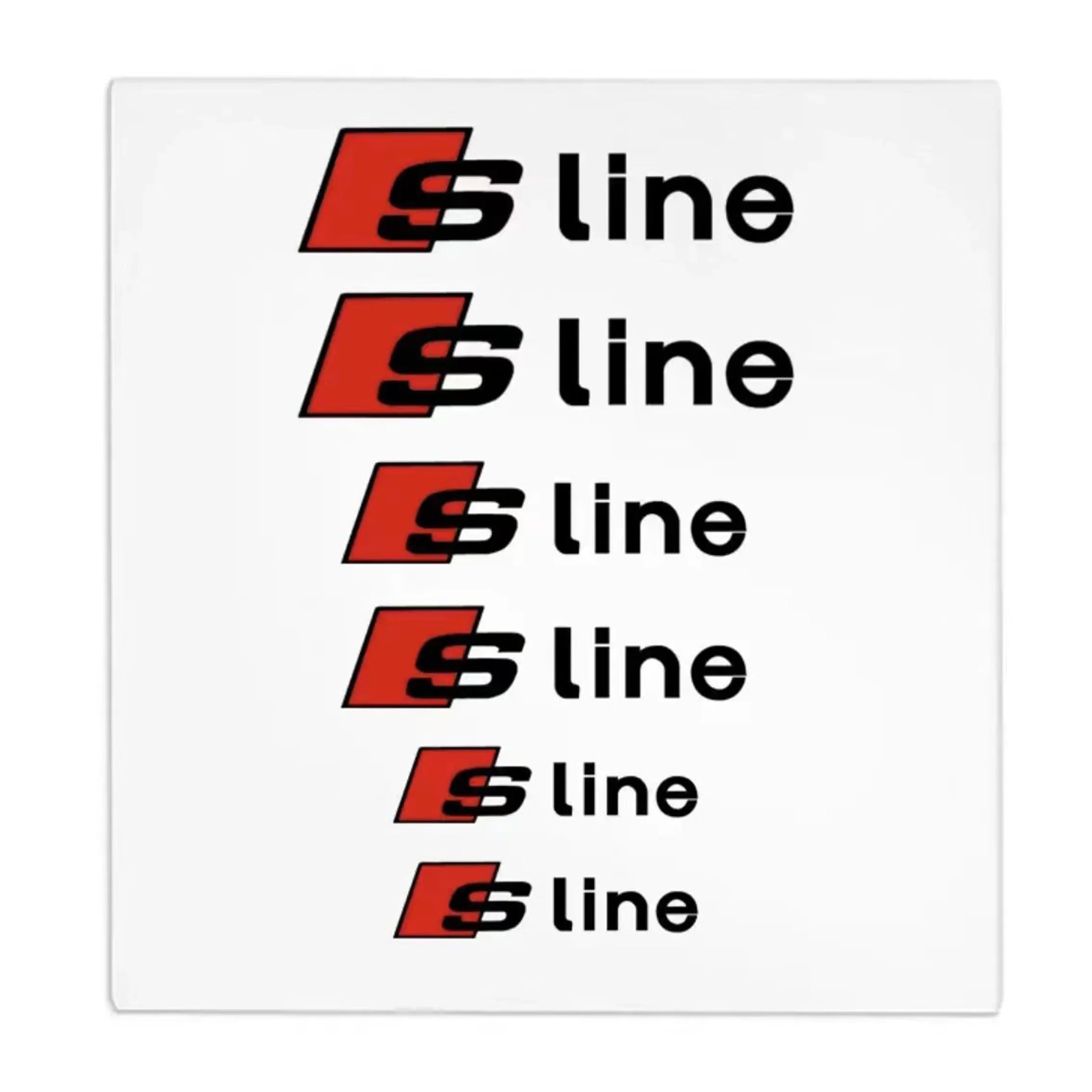 Car Brake Caliper Sticker Heat Resistant Decals Auto Accessories For Audi sline A4 B7 B8 B9 A3 8P 8V 8L A5 A6 C6 C5 C7 4F A1 A7