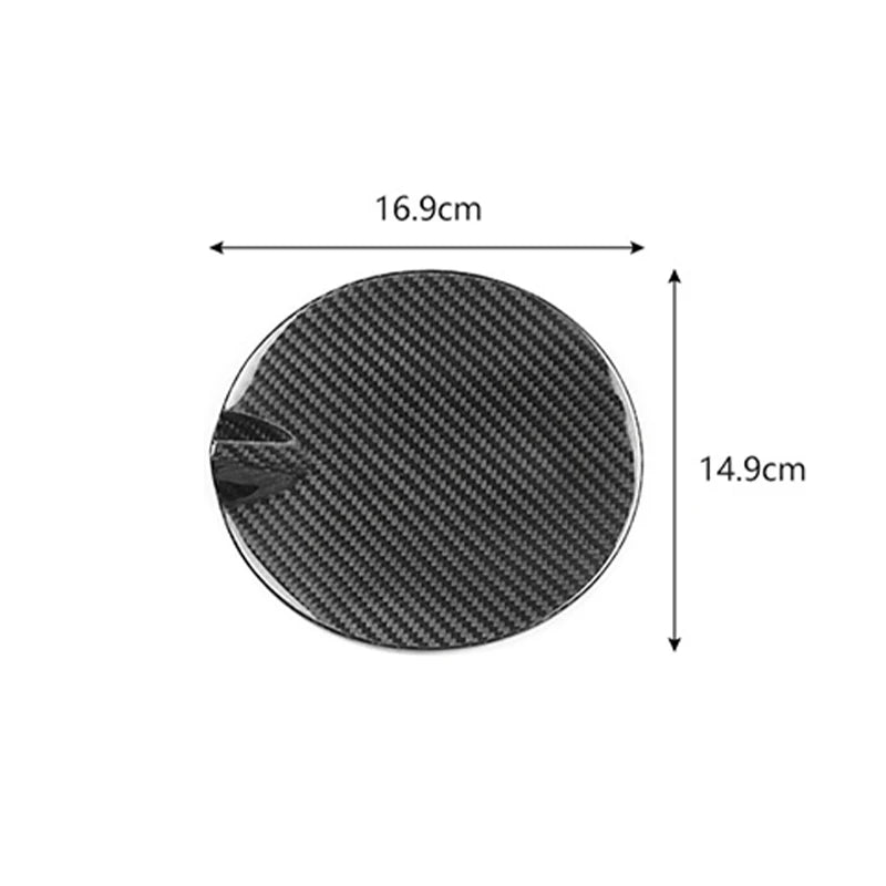 For Fiat 500 Abarth 2012 2013 2014 2015 2016 2017 2018 2019 Car Fuel Tank Conversion Sticker Carbon Fiber Decorative Accessories
