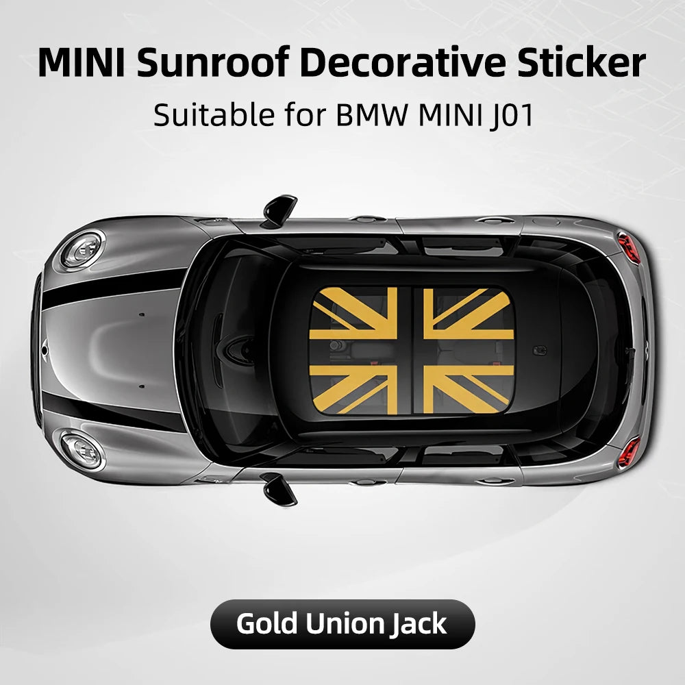 Car Sunroof Stickers Roof Window Film Vinyl Sunshade Sticker For MINI Cooper E J01 EV Electric 2025 Auto Decal