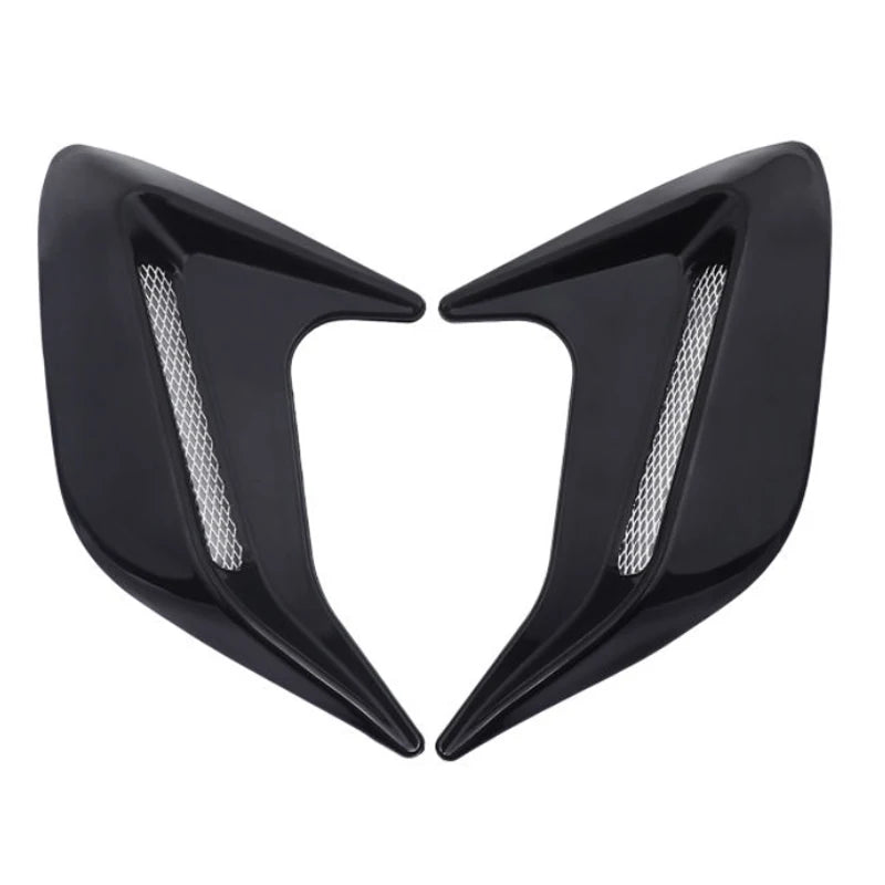 Carbon Fiber Car Shark Gills Fender Side Air Flow Outlet Vent Decoration Sticker Trim Cover Decal Car Styling Universal