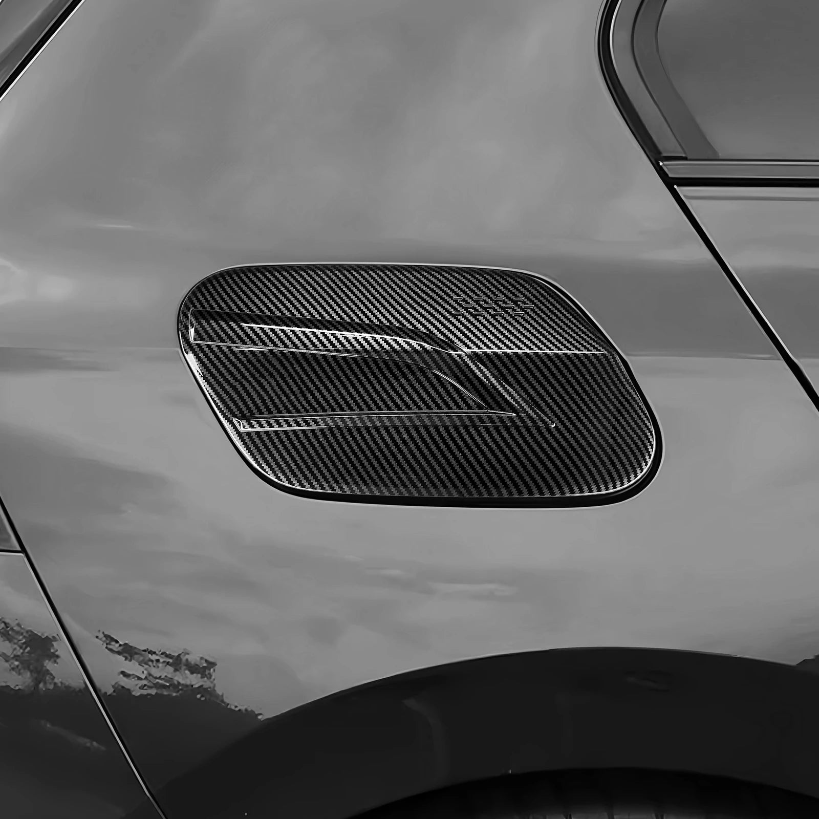 ABS Carbon Fiber Style Fuel Tank Caps Decoration Cover Protective Trim Stickers For VW Golf 8 MK 8 2021-2023