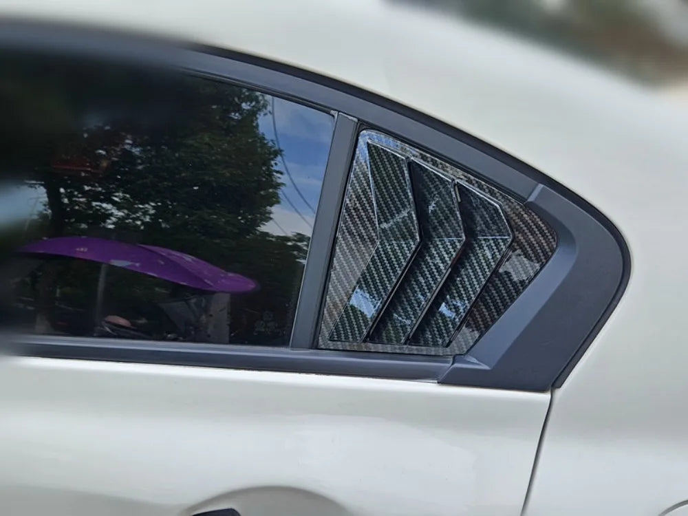 For Honda Civic Sedan 9th 2011-2015 Car Sticker Rear Louver Window Side Shutter Cover Trim Vent Scoop Accessories Decoration