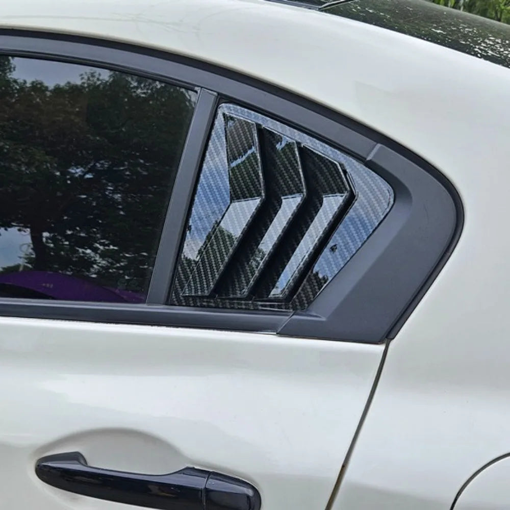For Honda Civic Sedan 9th 2011-2015 Car Sticker Rear Louver Window Side Shutter Cover Trim Vent Scoop Accessories Decoration
