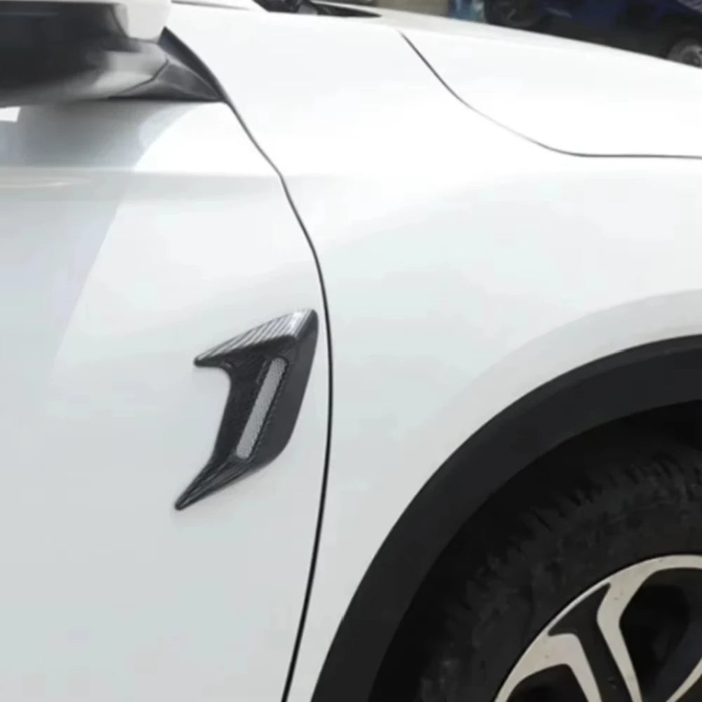Carbon Fiber Car Shark Gills Fender Side Air Flow Outlet Vent Decoration Sticker Trim Cover Decal Car Styling Universal
