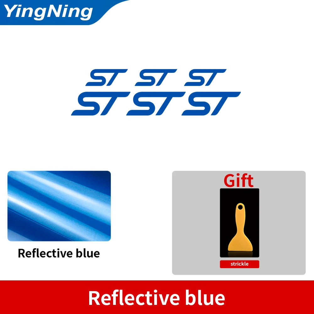 6pcs High Temperature Waterproof Vinyl Decal Car Brake Caliper Sticker For Ford Focus Fiesta Mondeo Kuga S Max Puma Fusion Figo