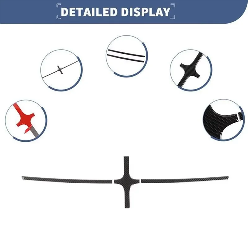 AB16-Sticker Set Decorative Carbon Fiber Front Grille Trim For Dodge Journey 2011-2020 Exterior Accessories