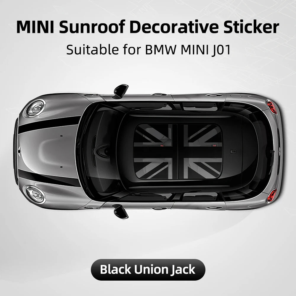 Car Sunroof Stickers Roof Window Film Vinyl Sunshade Sticker For MINI Cooper E J01 EV Electric 2025 Auto Decal