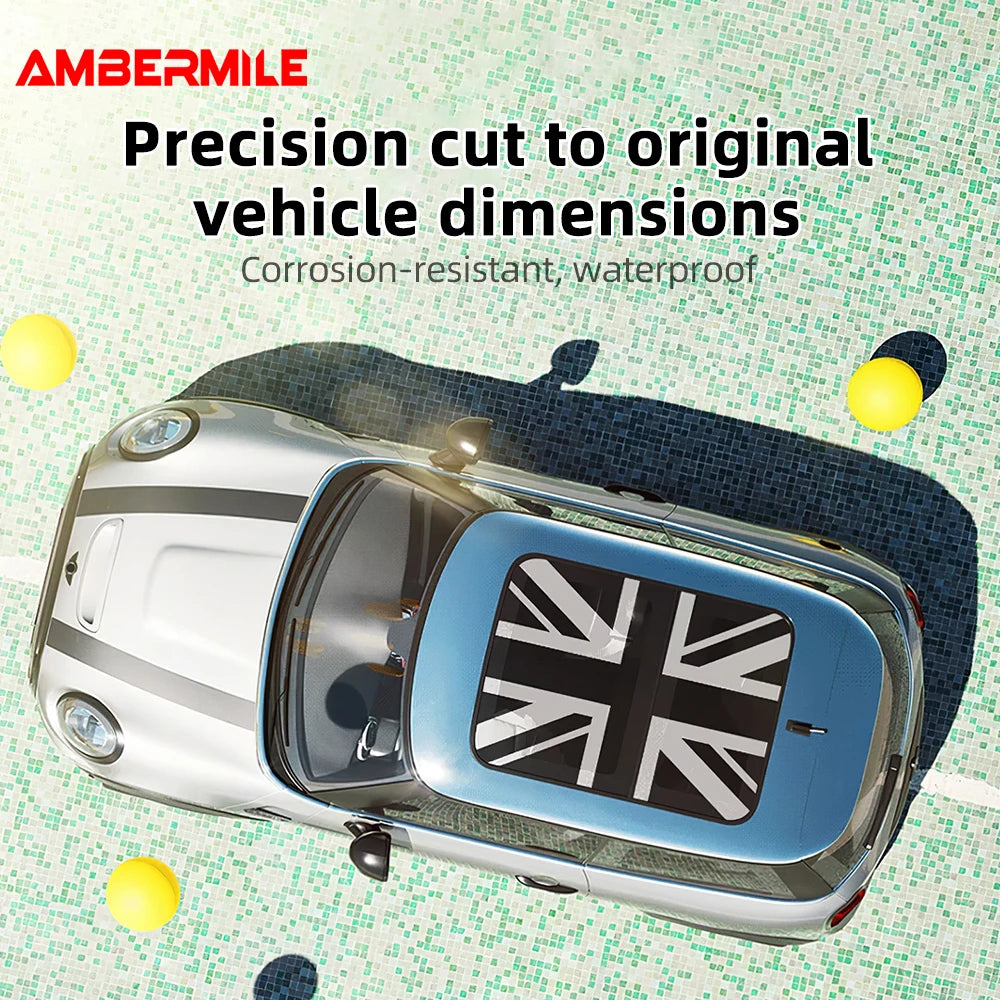 Car Sunroof Stickers Roof Window Film Vinyl Sunshade Sticker For MINI Cooper E J01 EV Electric 2025 Auto Decal