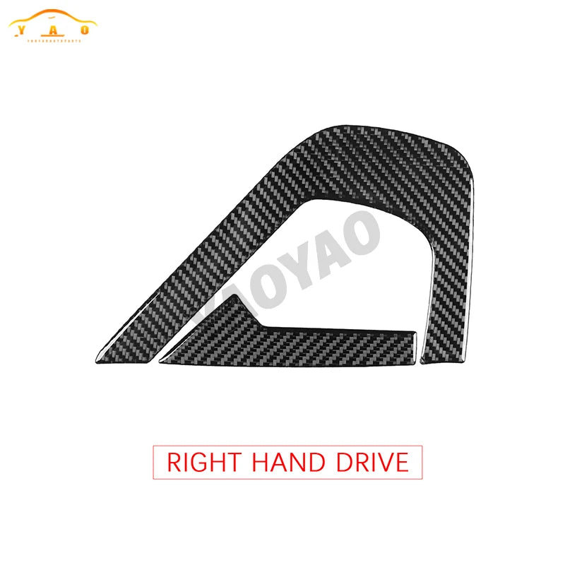 Carbon Fiber For Chevrolet Corvette C7 2014-2019 Car Inner Door Panel Decorative Cover Sticker Accessories