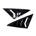 For VW Golf 7 MK7 MK7.5 2013~2019 Car Front Triangle Window Louver Side Shutter Blind Shades Cover Trim Sticker Vent Carbon Auto