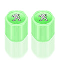 4Pcs Luminous Car Tire Valve Caps Badge Emblem Accessories For Peugeot 206 308 307 208 207 3008 2008 508 407 301 406 408 607