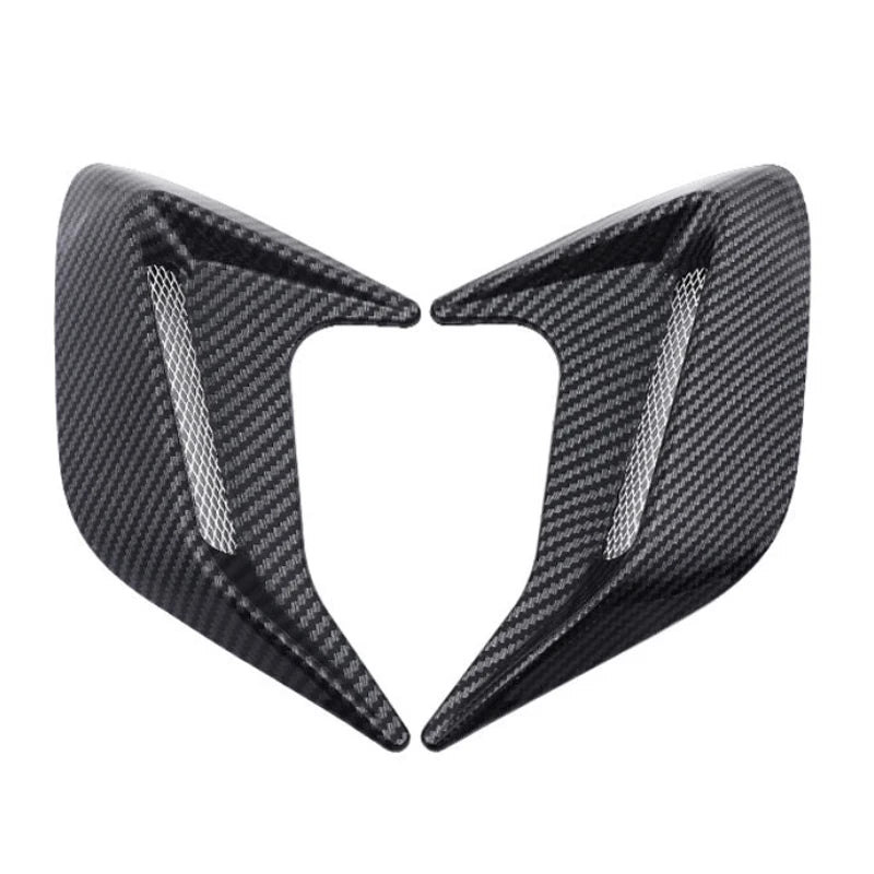 Carbon Fiber Car Shark Gills Fender Side Air Flow Outlet Vent Decoration Sticker Trim Cover Decal Car Styling Universal