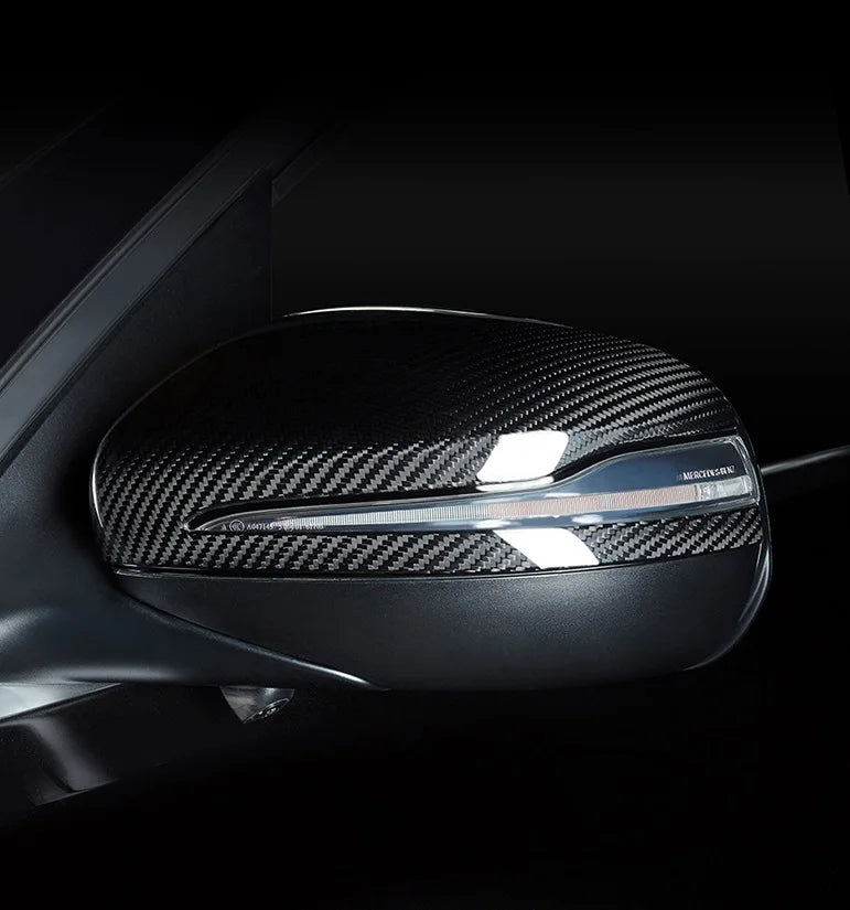 Carbon Fiber Mirror Cap Sticker Mercedes Benz AMG GLS Accessories GLE350 GLE GLS450 W167 Car Exterior Suppliers Automotive Parts