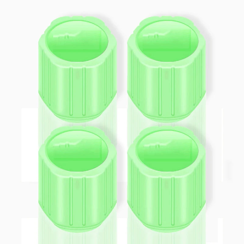 4Pcs Luminous Car Tire Valve Caps Badge Emblem Accessories For Peugeot 206 308 307 208 207 3008 2008 508 407 301 406 408 607