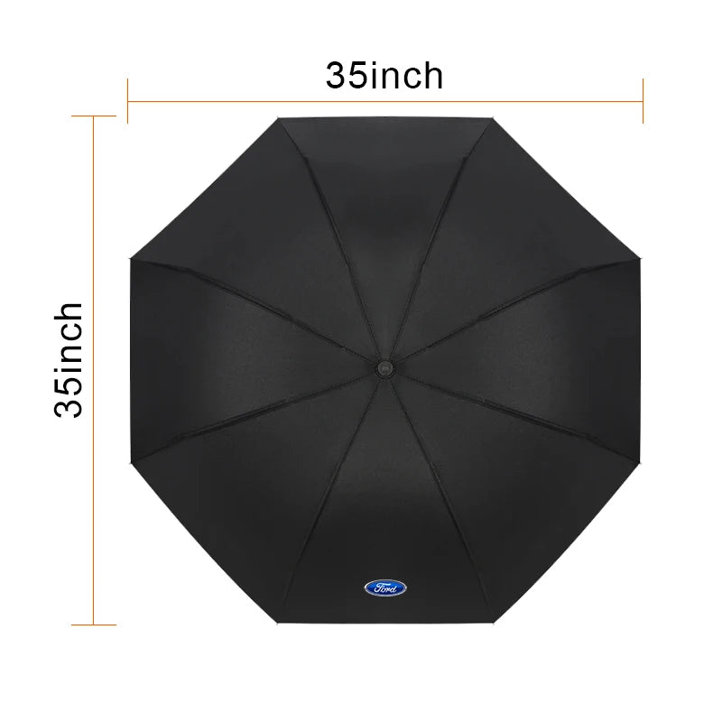 1Pcs Windproof Car Fully Automatic Folding Umbrella Sunshade Car Accessories For Ford Focus Mondeo Kuga Fiesta Escort Explorer