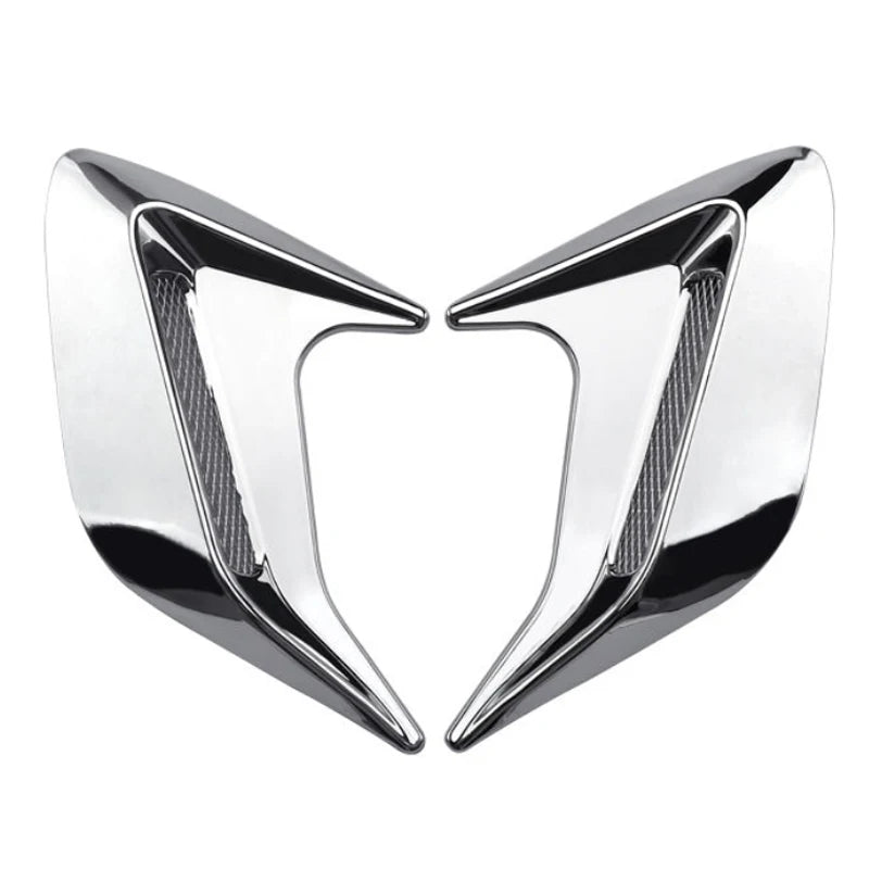 Carbon Fiber Car Shark Gills Fender Side Air Flow Outlet Vent Decoration Sticker Trim Cover Decal Car Styling Universal