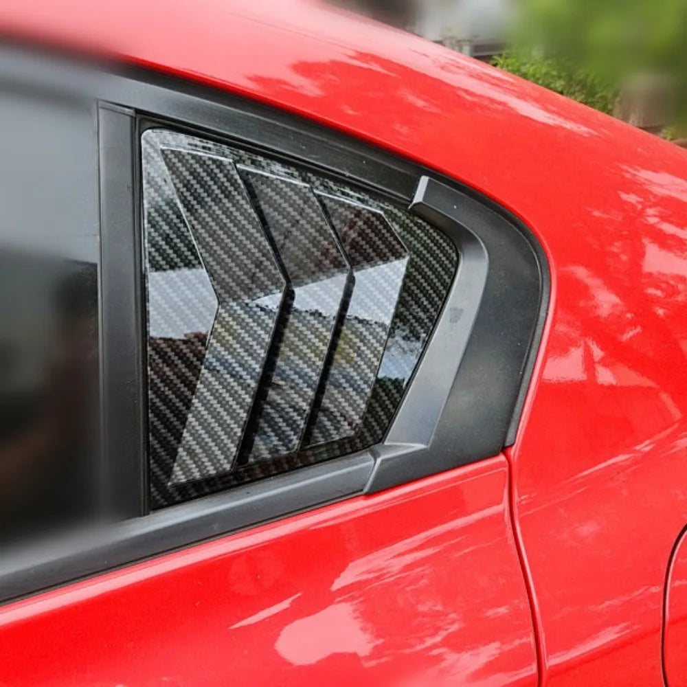For Honda Civic Sedan 9th 2011-2015 Car Sticker Rear Louver Window Side Shutter Cover Trim Vent Scoop Accessories Decoration