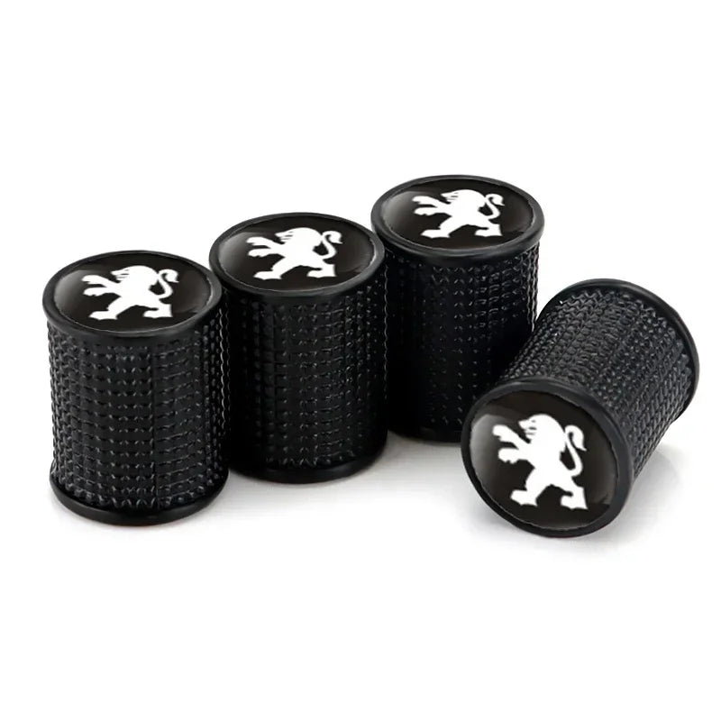 Car Wheel Tire Valve Caps Tyre Stem Covers for Peugeot 306 307 308 2008 3008 4008 508 406 407 408 206 207 208 208XS Decoration