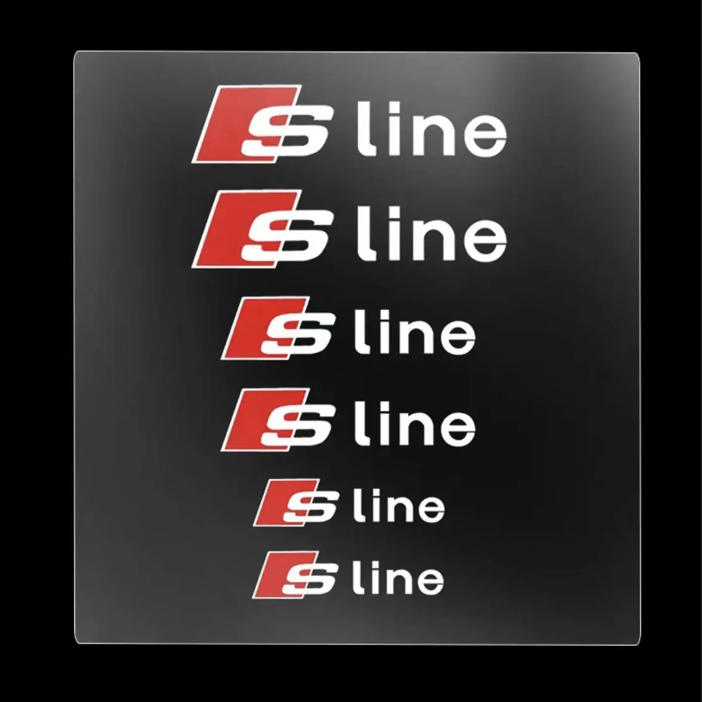 Car Brake Caliper Sticker Heat Resistant Decals Auto Accessories For Audi sline A4 B7 B8 B9 A3 8P 8V 8L A5 A6 C6 C5 C7 4F A1 A7
